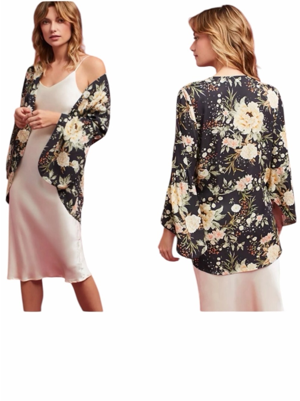 FARM Rio Bell Sleeve Floral Kimono One Size - Picture 5 of 10